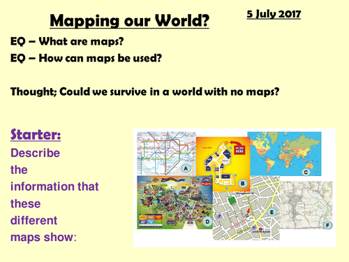 Map Skills; 12 fully resourced lessons