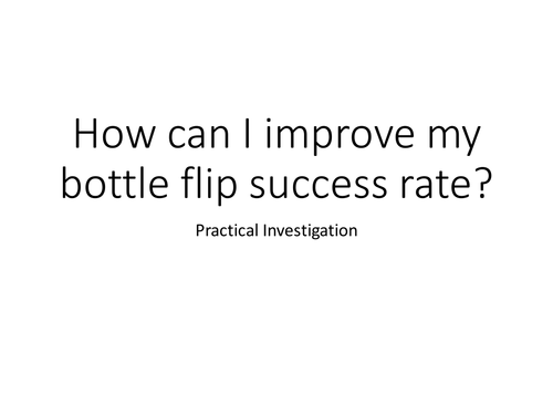How can I improve my bottle flipping success?