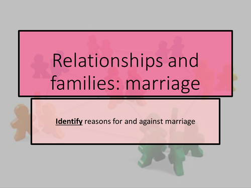 AQA Relationships and families: Marriage (1-9)