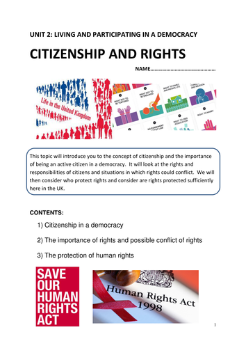 WJEC 2017 AS Unit 2 Citizenship and rights