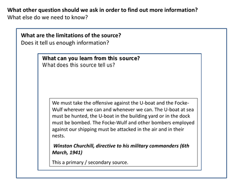 Battle of the Atlantic Source Analysis Activity