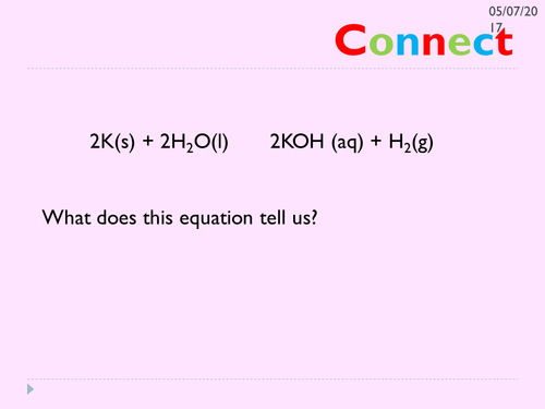 KS3 metals and water