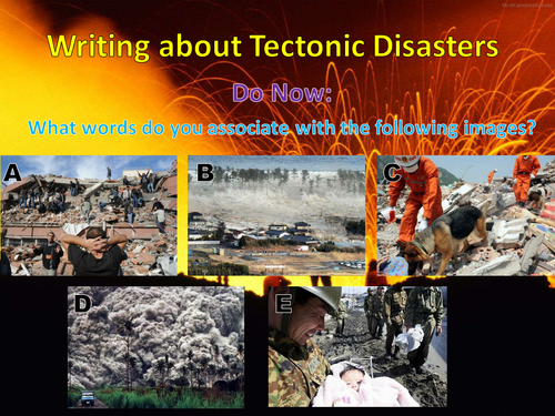 Volcano, Earthquake, Tsunami Poety Lesson