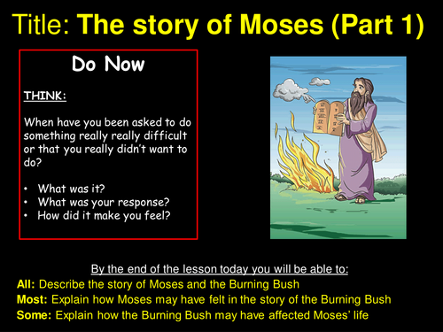 Moses - The story of Moses (Part 1) - Outstanding Lesson