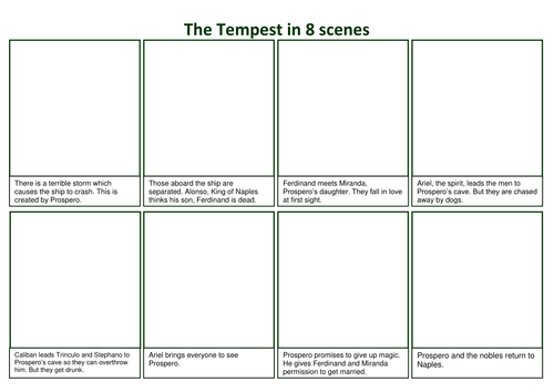 The Tempest Storyboard