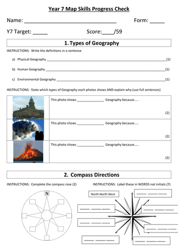 Map Skills test