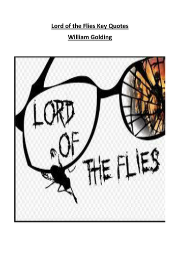 Lord of the Flies Key Quotes Booklet