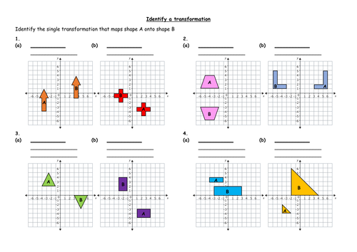 identifying transformations worksheet homework 5