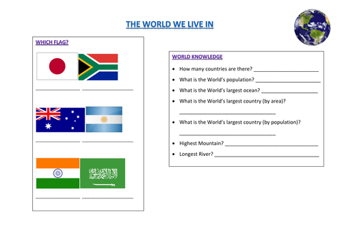 The World We Live In - research template