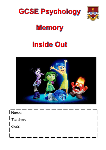 AQA GCSE (new spec) Psychology Inside Out: Memory - X-mas