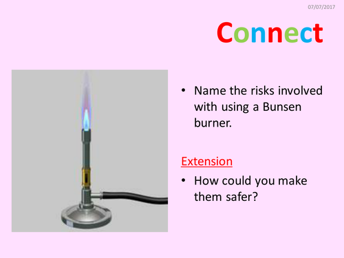 Key Stage 3 Science Skills Using a Bunsen Burner