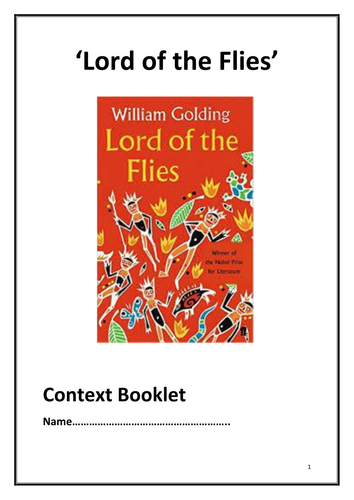 Context Booklet for 'Lord of the Flies' by William Golding