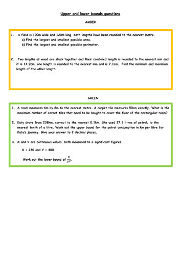 Introduction to Upper and Lower Bounds