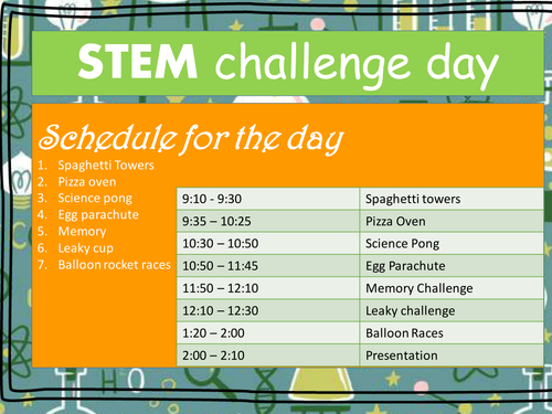 Science STEM challenge day