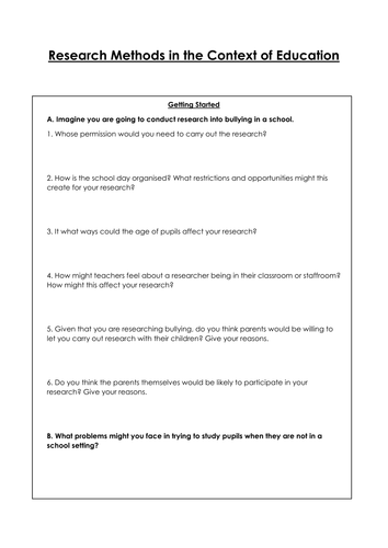 A-Level Sociology - Methods in Context Presentation, Activities and Student Workbook