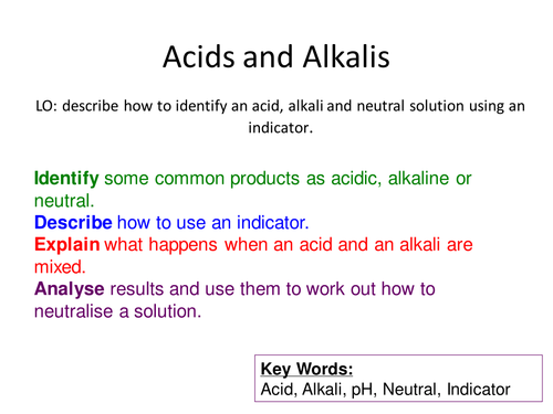 Acids and Alkalis