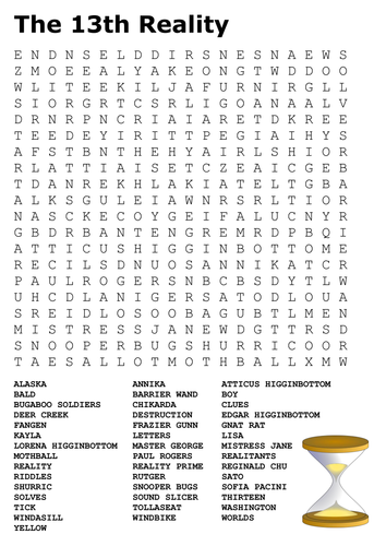 The 13th Reality Word Search