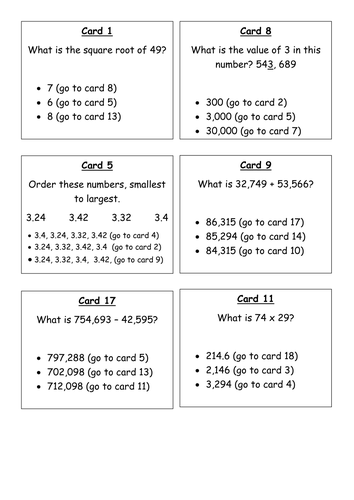 Year 5 Maths treasure hunt