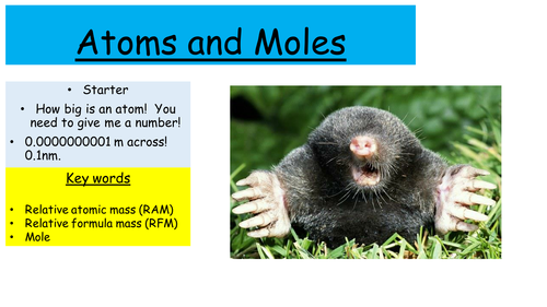 Atoms & Moles - NEW GCSE