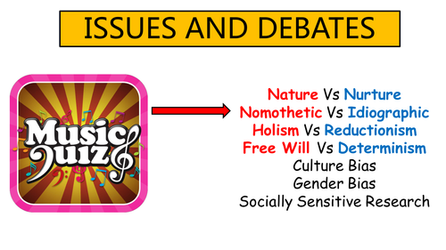 AQA A- Level psychology Idiographic and Nomothetic debate