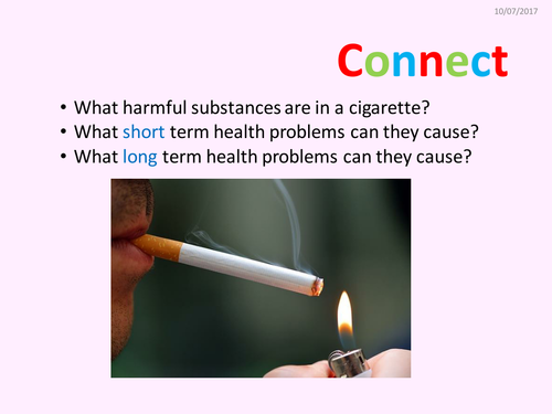 KS3 Activate Science 2 Health and Lifestyle lesson 8 Smoking