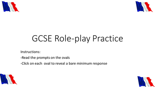GCSE Role Play Practice (Foundation Level)