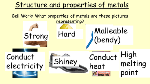Structure and properties of metals teaching resources