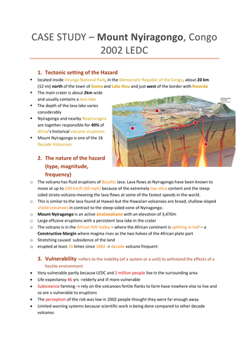 Nyiragongo 2002 volcano CS factfile