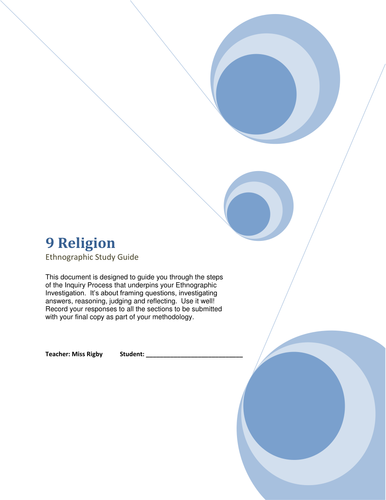 Religion: Assessment for a 9 Theology Inquiry Based Learning unit on the importance of lay people