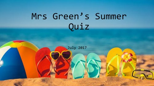 Summer Quiz 2017