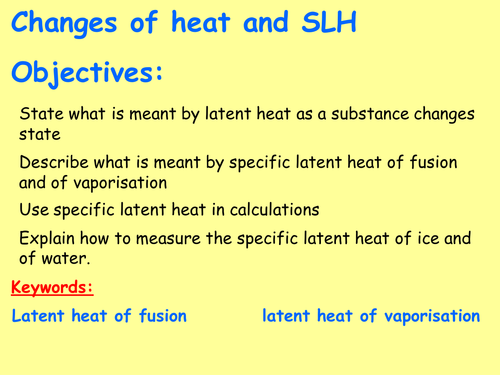 New AQA P3.4 (New Physics GCSE spec 4.3 - exams 2018) - Changes of heat and specific latent heat