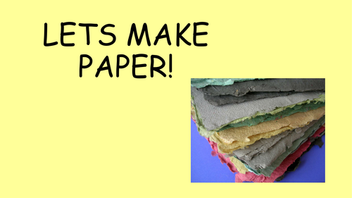 Making Recycled Paper