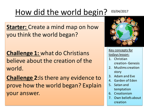 How did the world begin?