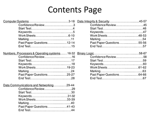 IGCSE Computer science theory booklet