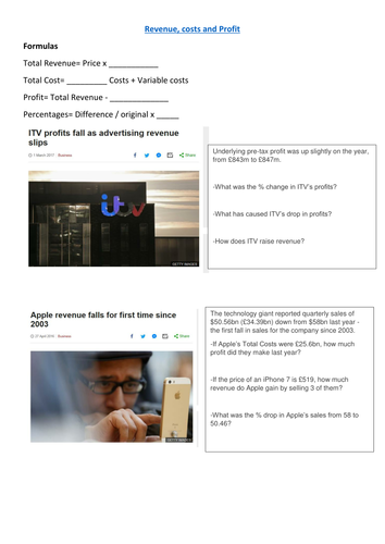 GCSE Business Finance intro