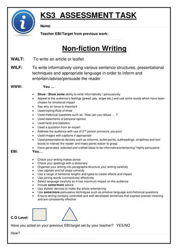 Leaflet writing format picture