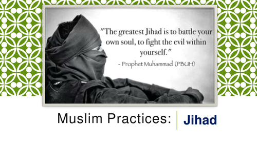 Theme 1 Figures and Texts (F) A2 Muslim understanding of Jihad
