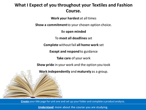 AQA Fashion and Textiles Starting Lesson Unit 1 Corsets and Waistcoats.