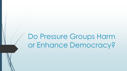 Do pressure groups enhance or harm democracy?