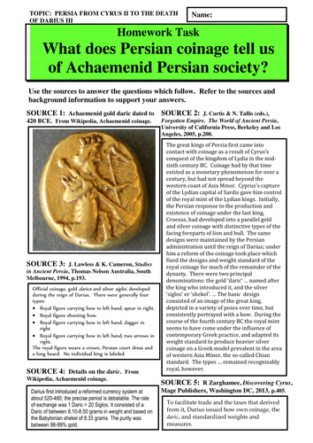 What does Persian coinage tell us about Achaemenid society?