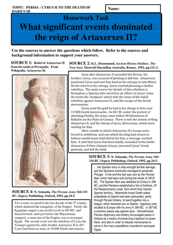 What significant events dominated the reign of Artaxerxes II?