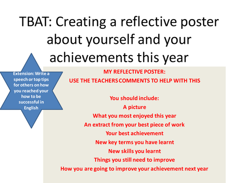 END OF TERM REFLECTIVE POSTER