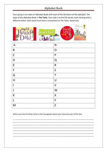 The Twits Alphabet Book