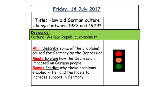 AQA 8145 Germany - Weimar Culture