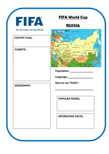 2018 World Cup - template for research