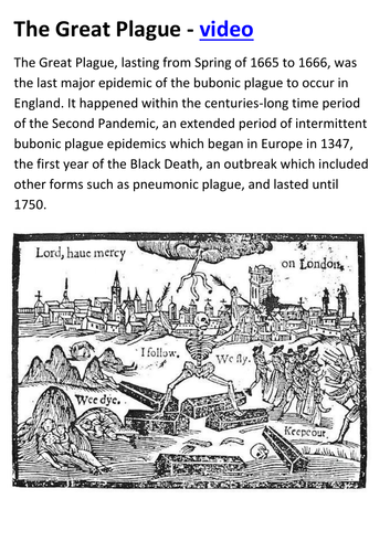 The Great Plague Handout