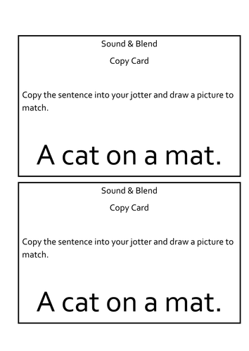 Sound, Blend and Copy Cards