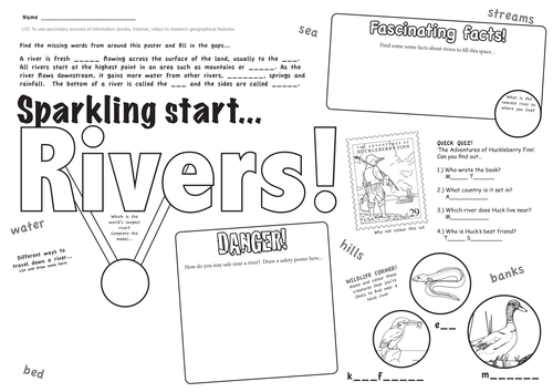 river homework ks2