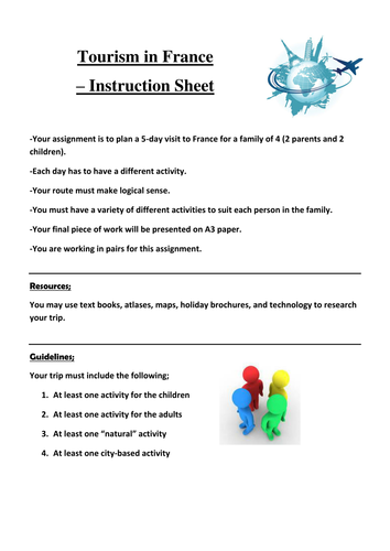 Tourism in France - design a road trip! Independent Inquiry