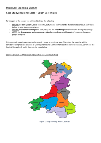 OCR A Level Geography - Structural Economic Change Case Study: South Wales